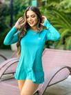Saída de Praia Vestido feminino proteção solar UV 50+ FPS