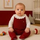 Saída Maternidade Fem. Kit Macacão + Manta Vermelho Feminino - Hug