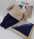 - Saída Maternidade Luxo Bebê Menino Paraiso Plush Ref. 11632