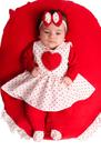 Saída Maternidade Menina Love 4 Peças Coraçãozinho Roupas de Bebê