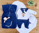 Saida Maternidade para Bebê Menino Bryan 04 Peças Roupas