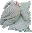 Saída Maternidade Plush Bebê Menina Inverno Paraiso Rf 14578