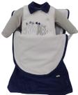 Saída Maternidade Plush Bebê Menino Le Bhua Paraiso Rf 13386