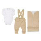 Saída Maternidade Plush Luxo Bebê Menina 3 Pçs Paraiso 17747
