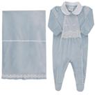 Saída Maternidade Plush Luxo Renda Bebê Menina Paraiso 17750