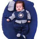 Saida Maternidade Príncipe Urso 4 Pcs Envio Imediato