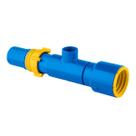 Saída para aspersor engate roscável 2" X 1" PVC azul viqua