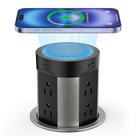 Saída pop-up Kungfuking para cozinha de bancada com carregador sem fio, tomada USB C de 15 W e 75 W, 8 tomadas e 4 portas USB