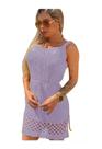 Saída Praia Curta Vestido Tricot Verão Banho Moda Blogueira