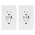 Saída USB TOPGREENER TU21542AC2-WSID 15A com 3 portas tipo C