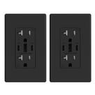 Saídas USB ELEGRP 30W 6,0 A USB C, 3 portas, tomada de parede, pacote com 2 unidades