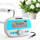 Sainlogic Sistema Automático de Riego para 15 Plantas en Macetas, Sistema Inteligente de Autorriego con Monitor de Humedad, Riego Profundo de Raíces, Temporizador Programable IP64 para Vacaciones, Viajes y Jardín Interior