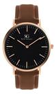 Saint Germain Bronx Bronx Black Rosé Gold 40mm Bbr40 Masculino Adultos (cód: 28260170) Marrom Rose Gold Preto