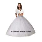 Saiote Anágua Armação de Vestido de Noiva 4 Camadas