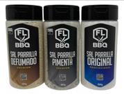 Sal de parrilla defumado, parrilla pimenta e original flbbq - kit flbbq