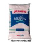 Sal Marinho Moído Jasmine Atlantis Pacote 1kg kit 6 un