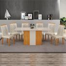 Sala de Jantar 6 Cadeiras 100%MDF 1,60x80 Dhora Arbo Design Sala de Jantar 6 Cadeiras 100%MDF 1,60x80 Dhora Arbo Design