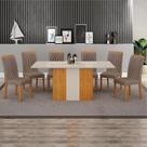 Sala de Jantar 6 Cadeiras 100%MDF 1,60x80 Dhora Arbo Design Sala de Jantar 6 Cadeiras 100%MDF 1,60x80 Dhora Arbo Design