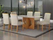 Sala de Jantar 6 Cadeiras 100%MDF 1,60x80 Sophia Arbo Design