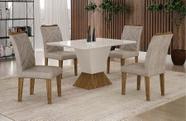 Sala de Jantar com 4 Cad 1,20x0,80m - Larissa - Leifer Móveis