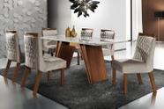 Sala de Jantar Completa com 6 Cadeiras 1,80x0,90 - Atena - LJ Móveis Sala de Jantar Completa com 6 Cadeiras 1,80x0,90 - Atena - LJ Móveis