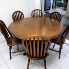 Sala de Jantar Gramado 1,30 x 1,30 com 04 Cadeiras em Madeira Maciça Sala de Jantar Gramado 1,30 x 1,30 com 04 Cadeiras em Madeira Maciça