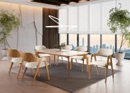 Sala de Jantar Madeira Maciça 6 Cad 1,60x1m - Dália Harmonia