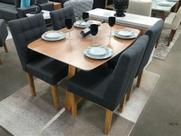 Sala de Jantar Mesa Bennet com 4 Cadeiras Jully Sala de Jantar Mesa Bennet com 4 Cadeiras Jully