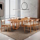 Sala De Jantar Mesa Flora 180cm Tampo E 6 Cadeiras Noronha Milano/imbuia Nat/cinam. Imbuia