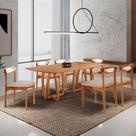 Sala De Jantar Mesa Flora Tampo Barril E 6 Cadeiras Noronha Vel Bege/imbuia Nat/cinam Imbuia