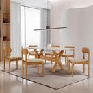 Sala De Jantar Mesa Startampo Laqueado E 6 Cadeiras Moderna Linho Off/laq Off/cinam. Imbuia