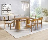 Sala de Jantar Moderna 6 Cadeiras 2x1 Brindisi Art Salas