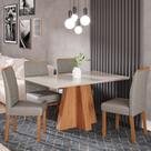 Sala de Jantar Patricia 130 Cm com 4 Cadeiras Clarice Sala de Jantar Patricia 130 Cm com 4 Cadeiras Clarice