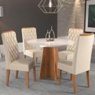 Sala de Jantar Piece C/4 Cad Iza Mel/Blonde/Bege