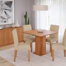 Sala de Jantar Sophia 95x95cm sem Vidro com 04 Cadeiras Maia