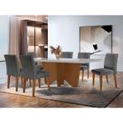 Sala Jantar Evora Canto Reto 6 Cad Grecia Rufato Lin.grafite