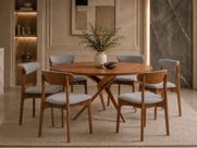 Sala Jantar Maciça Luxo 06 lugares Pisa - Essenza Móveis Sala Jantar Maciça Luxo 06 lugares Pisa - Essenza Móveis