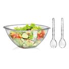 Saladeira acrílica com 3 peças 4500ml Delta Útil - Delta Ultil