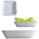 Saladeira Branca Pote Bowl em Melamina Plástico Tigela 20cm