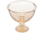 Saladeira com pé pearl âmbar