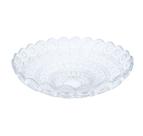 Saladeira de vidro em relevo 31cm