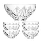 Saladeira e Bowls para Sobremesa Lapidado 7pç Presente Wolff Saladeira e Bowls para Sobremesa Lapidado 7pç Presente Wolff