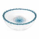 Saladeira em Melamina Oceano Coral Turquesa 34x16cm