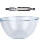 Saladeira em vidro Borosilicato 2.5 L 23x10,5 com pegador
