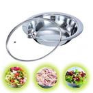 Saladeira Inox com Tampa Vidro Resistente Prático - Fratelli
