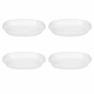 Saladeira Oval Melamina 30cm Branca Resistente Kit 4 Un Saladeira Oval Melamina 30cm Branca Resistente Kit 4 Un