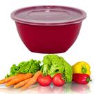 SALADEIRA Pote Redonda Grande 3,5L com Tampa - Praticidade e Versatilidade na sua Cozinha - PANAMI