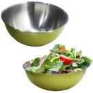 Saladeira Tigela Bowl Color 28cm Dourado Escuro Aço Inox Escovado Bacia Top de Linha