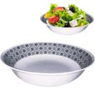 Saladeira Tigela Bowl Melamina Grande Preta Decorada 1L