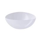 Saladeira Triangular Essential 2,5L Branco Tigela de Plástico Bacia Pipoca Pote Sobremesa Coza